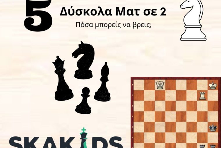 Ματ σε 2 κινήσεις Τακτικά στο σκάκι skakids