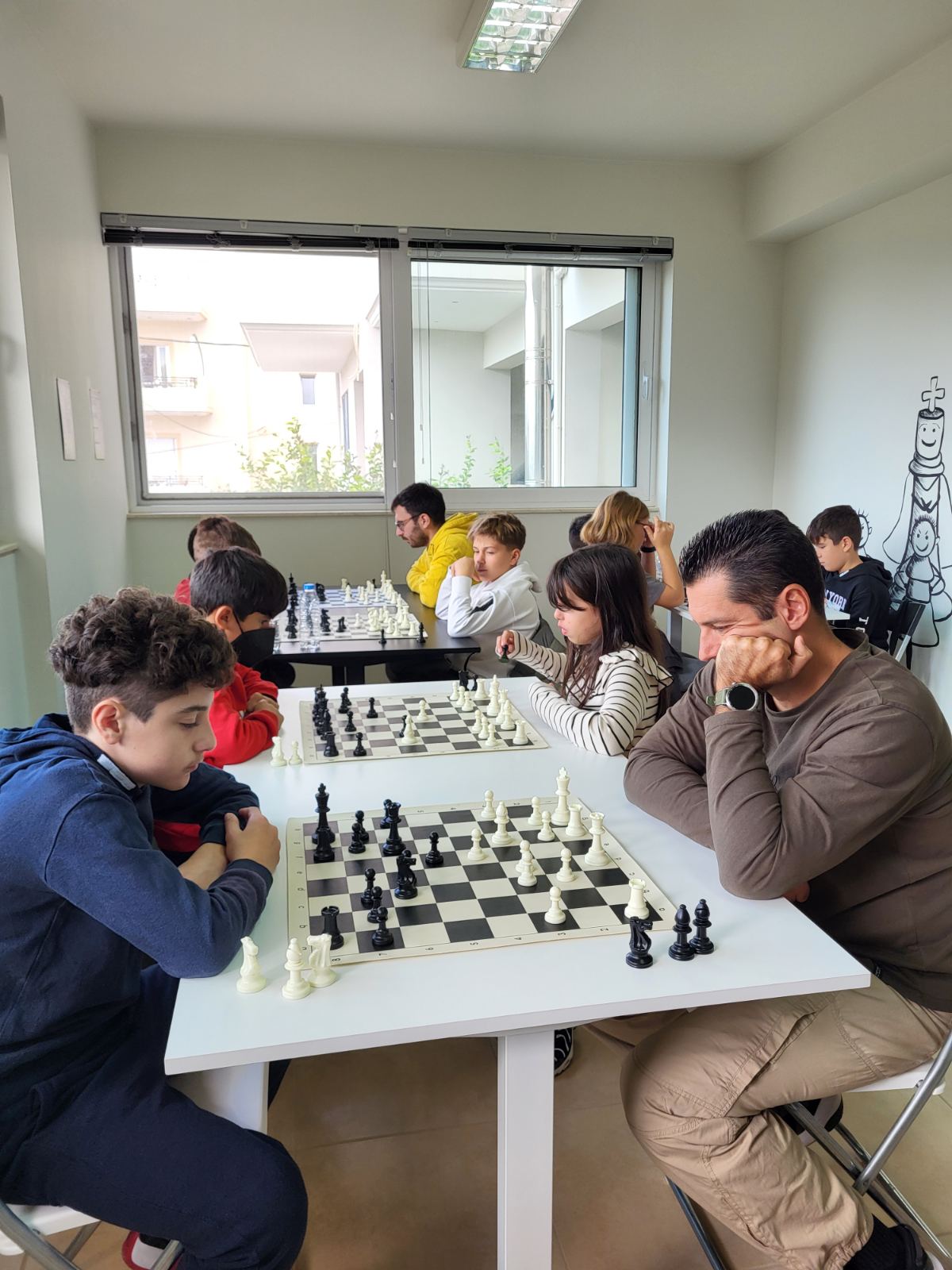 Τουρνουά Σκάκι εσωτερικό τουρνουά Σκακιστική ακαδημία Ηρακλείου κίνηση ματ