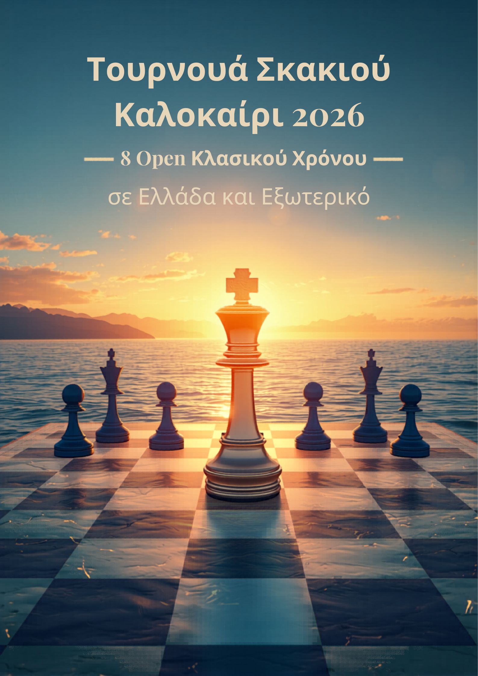 8 επιλογές για τουρνουά σκάκι καλοκαίρι 2026 σε Ελλάδα και εξωτερικό